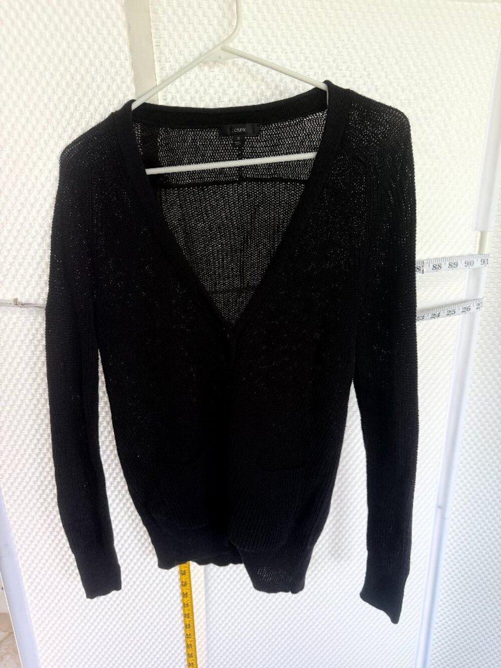 J.CREW LINEN BLEND V NECK CARDIGAN Size S